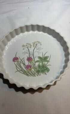 Stafford Herbs & Spices Oven-to-Table Porcelain Tart Dish